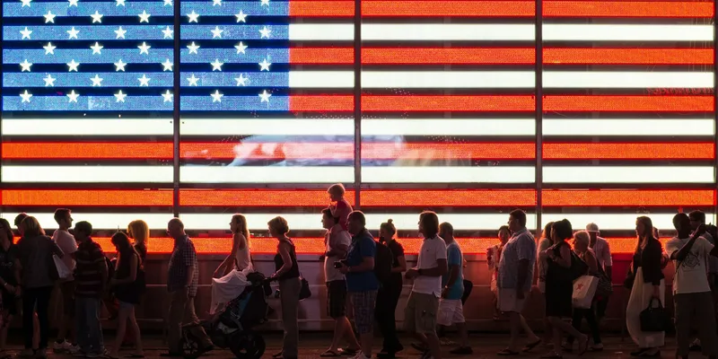 Illustration showing different U.S. visa types and application steps
